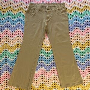 Vintage Y2K Faded Glory Stretch Khaki Low Rise Flared Pants